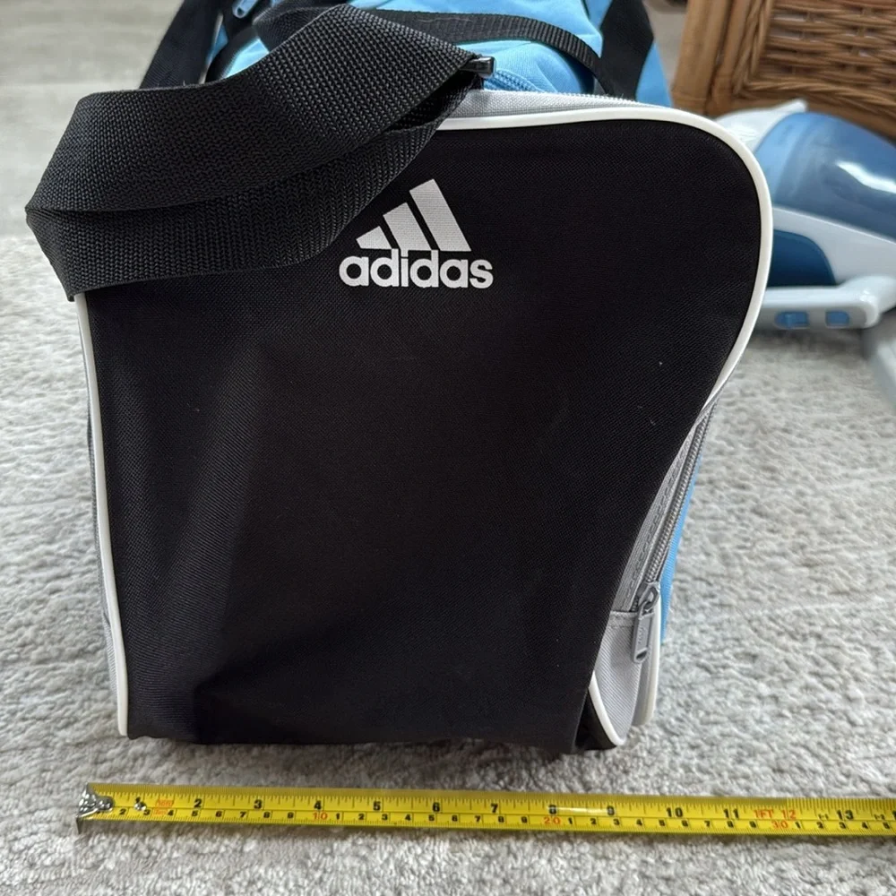 Gently Used Adidas Blue 2 Pocket 2Set Handles- Medium-Size-Heavier Weight Canvas